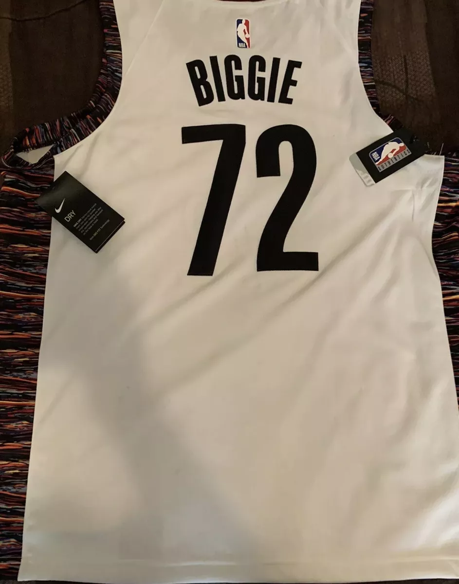 Brooklyn Nets Biggie Smalls City Edition Basketball Nike NBA Jersey Men's  Sz S