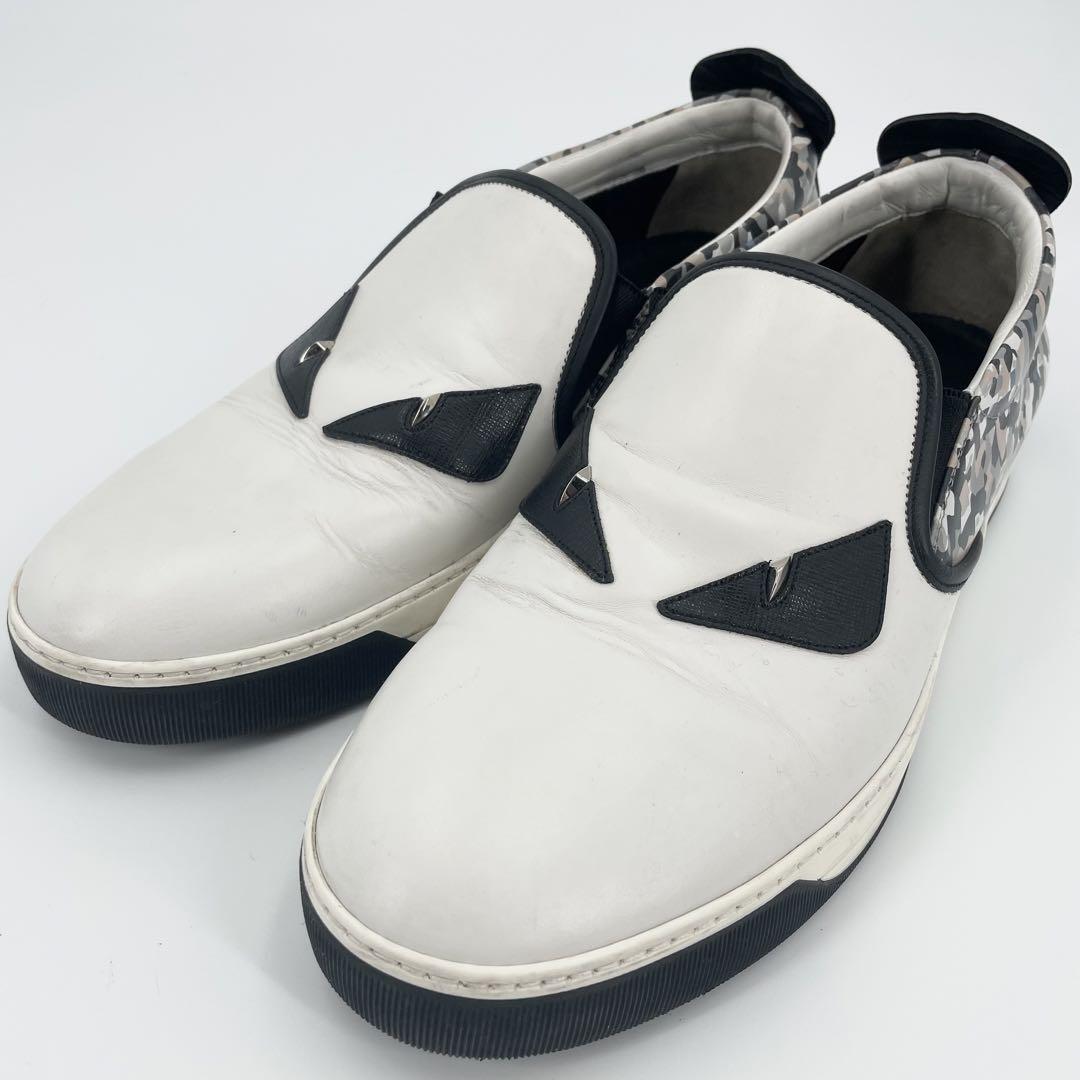 Fendi Sneakers Bag Bugs Motif White Low Cut | eBay display picture 3
