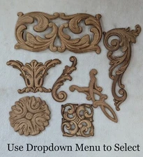 Vtg Scrolled Bendix Moulding Molding Decorative Wood Carving Applique