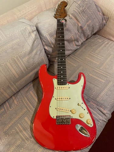  Custom Relic Stratocaster By Riccardi Relics USA, Fiesta Red, HardTail
