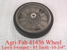 (1) Sears Craftsman Agri-Fab 41436 Tow-Behind Lawn Sweeper Wheel 85 Teeth Tooth 