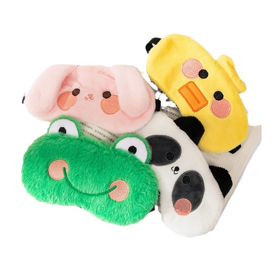 Eye Mask Cute Plush Ice Cream Cartoon Unisex Blackout Sleep Relieve Fatigue - Image 4 of 4