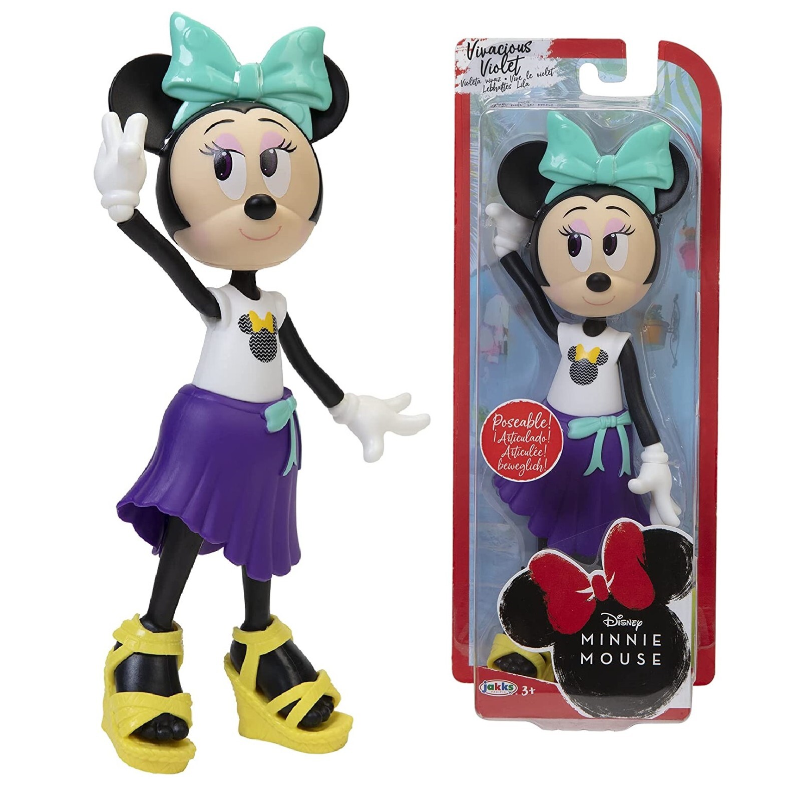 Minnie Ratón Muñeca Articulada 24CM Vivaz Violet