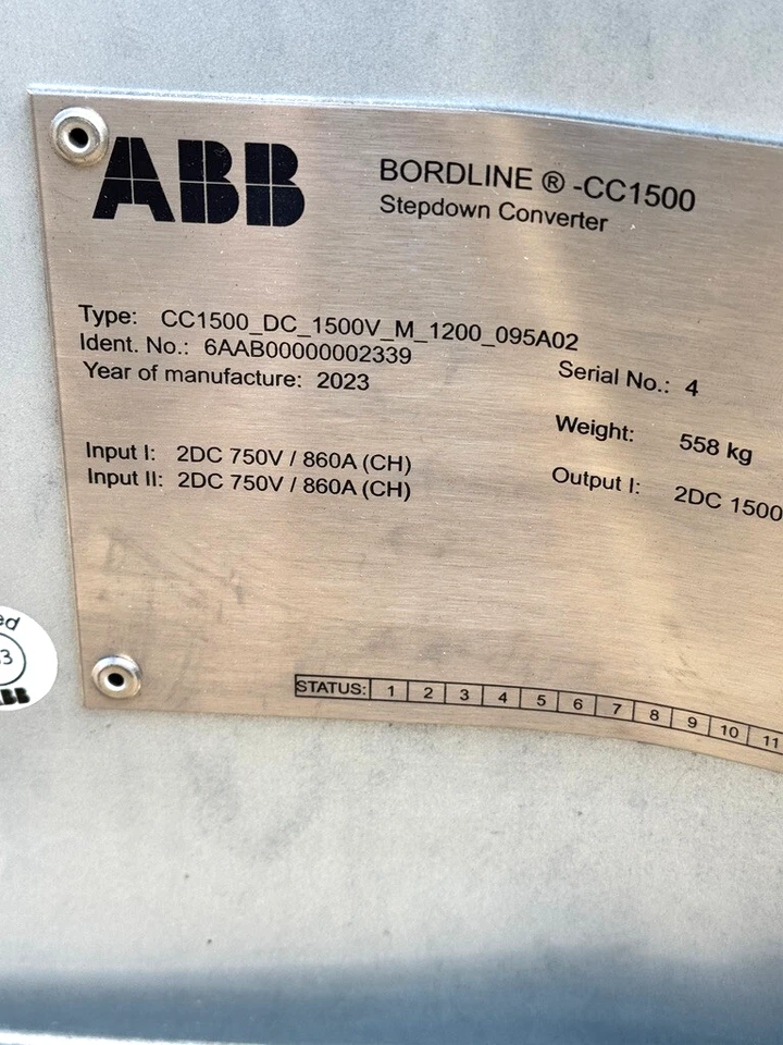 intreXis IC265_2_REV02 Vi24-110VDC, Vo 15VDC 3BHE044686R0001 *Fuente de alimentación nueva Foto 4 de 4