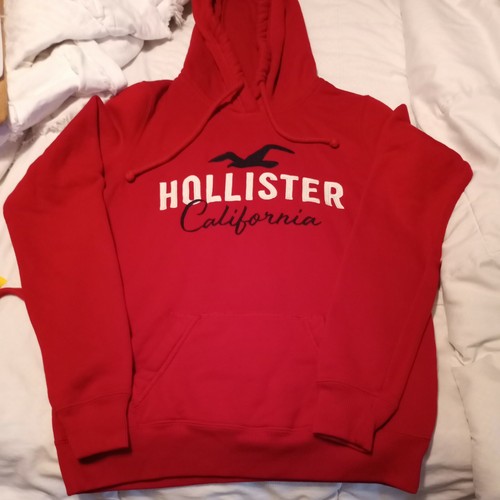 red hollister hoodie