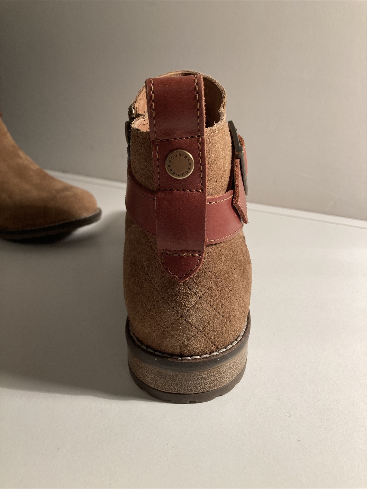 BARBOUR Jane Ankle Boots. Cognac. UK 