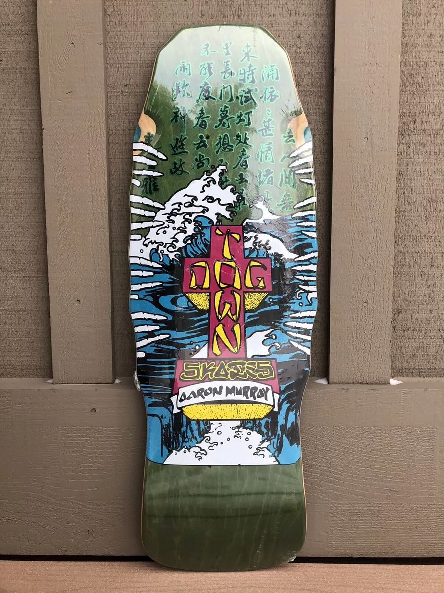 Dogtown Aaron Murray Reissue Skateboard Deck - Green Stain, Metallic Graphics