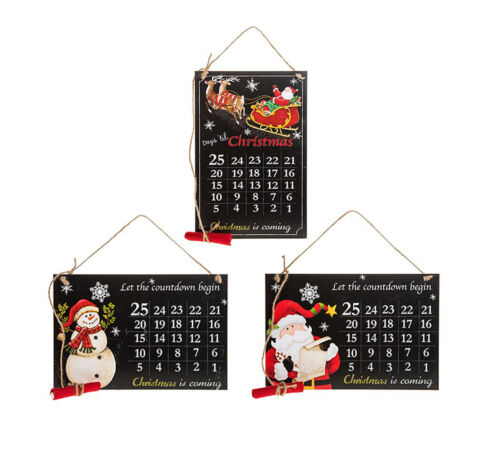 Weihnachten Countdown Wandbehang Oder Türschild Mit Kreide - Bild 1 von 4