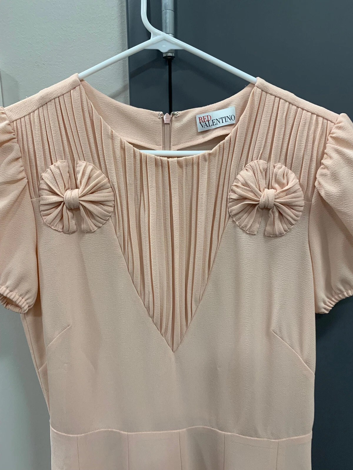 Abito '''Nuovo Senza Etichette'' Rosso Valentino Elegante Rosa Tg 44