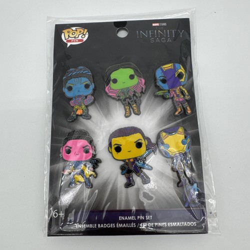 NEU Funko Pop Women of Marvel Neon The Infinity Saga 6 Stück Emaille Pin Set 2022