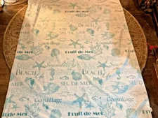 Beach seashell theme soft blanket 68"x48" top quality cute colors great value