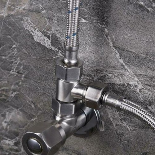 WC 304 Kupfer T-Adapter G1/2 Umschaltventil für Bad Bidet Brause Dusche - Bild 4 von 12
