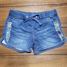 Member's Mark Girls Knit Denim Shorts w/ Flip Sequin Sides - Size 4/5