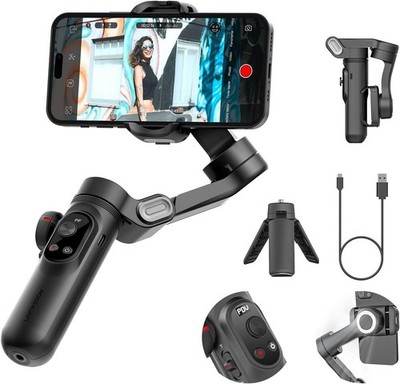 Smart X Pro Phone Gimbal Stabilizer for iPhone Android Smartphone (Black)