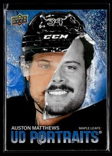 2025-26 Upper Deck Series 1 UD Portraits Speckle #P-10 Auston Matthews