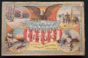 Ca. 1890's Parker Bros. Card "GAME OF AMERICAN HISTORY", Comp. w/58 Cards, Boxed