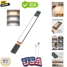 Under Cabinet Lighting, 2200mAh Rechargeable Battery, 76 LEDs Dimmable Closet...