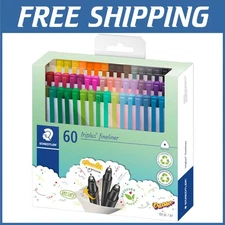 60 Triplus Fineliner Pens Assorted Colors