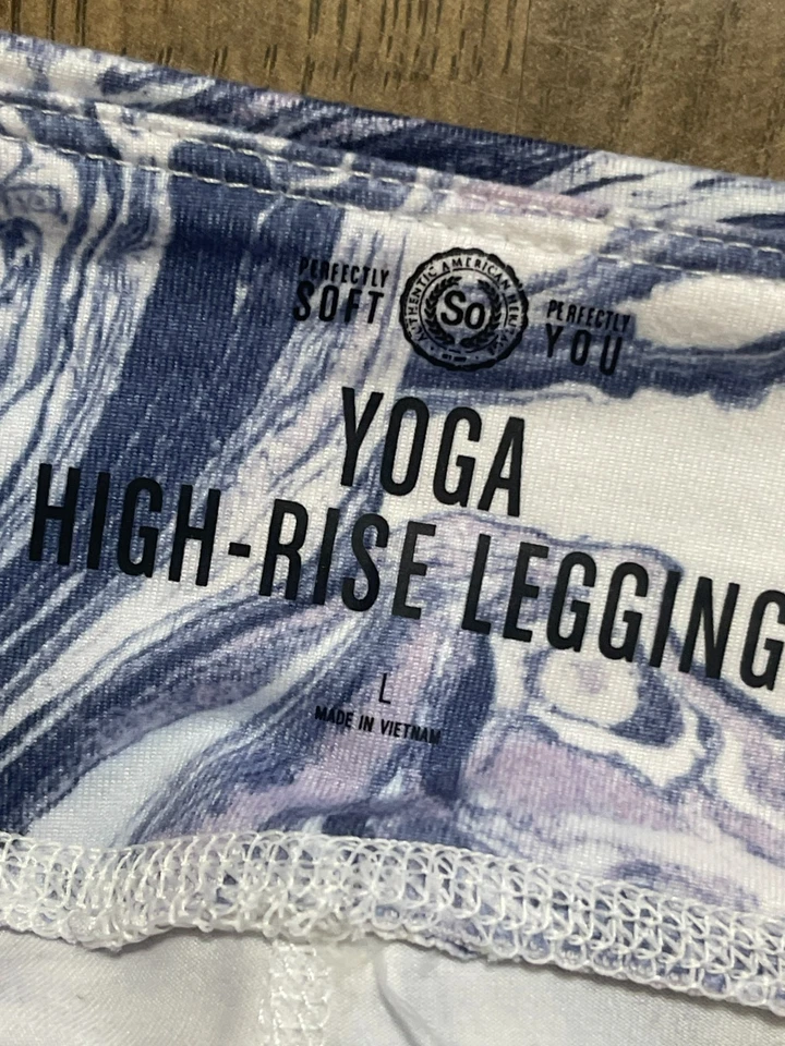 SO брюки, женщин большой, фиолетовый синий белый йога высоты леггинсы - Изображение 4 из 4