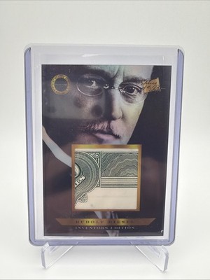 2025 Pieces of the Past Rudolf Diesel Stock Certificate Relic #523