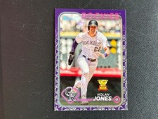 Nolan Jones 2024 Topps Team Logo SSP SHORT PRINT Colorado Rockies E99