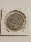 1942-D Walking Liberty 90% Silver Half Dollar 50c Cent
