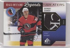 2021 Upper Deck SP Game Used HOF Legends Sweaters 23/35 Sergei Zubov Patch 0gn4