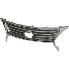 Grille For 2013-2015 Lexus Rx350 Silver Plastic