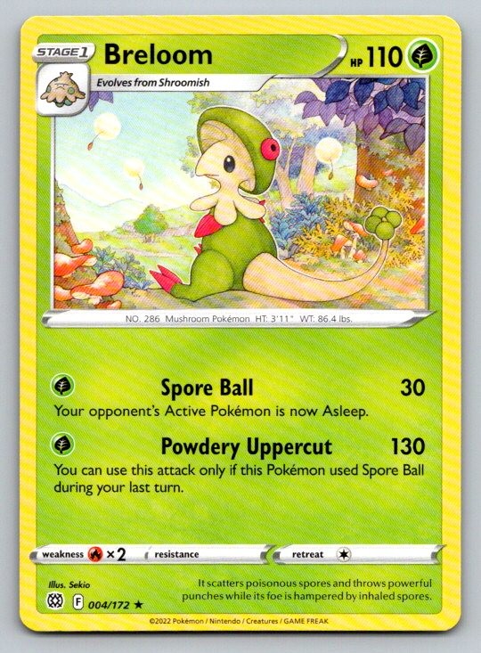 Breloom SWSH09: Brilliant Stars 004/172 NM
