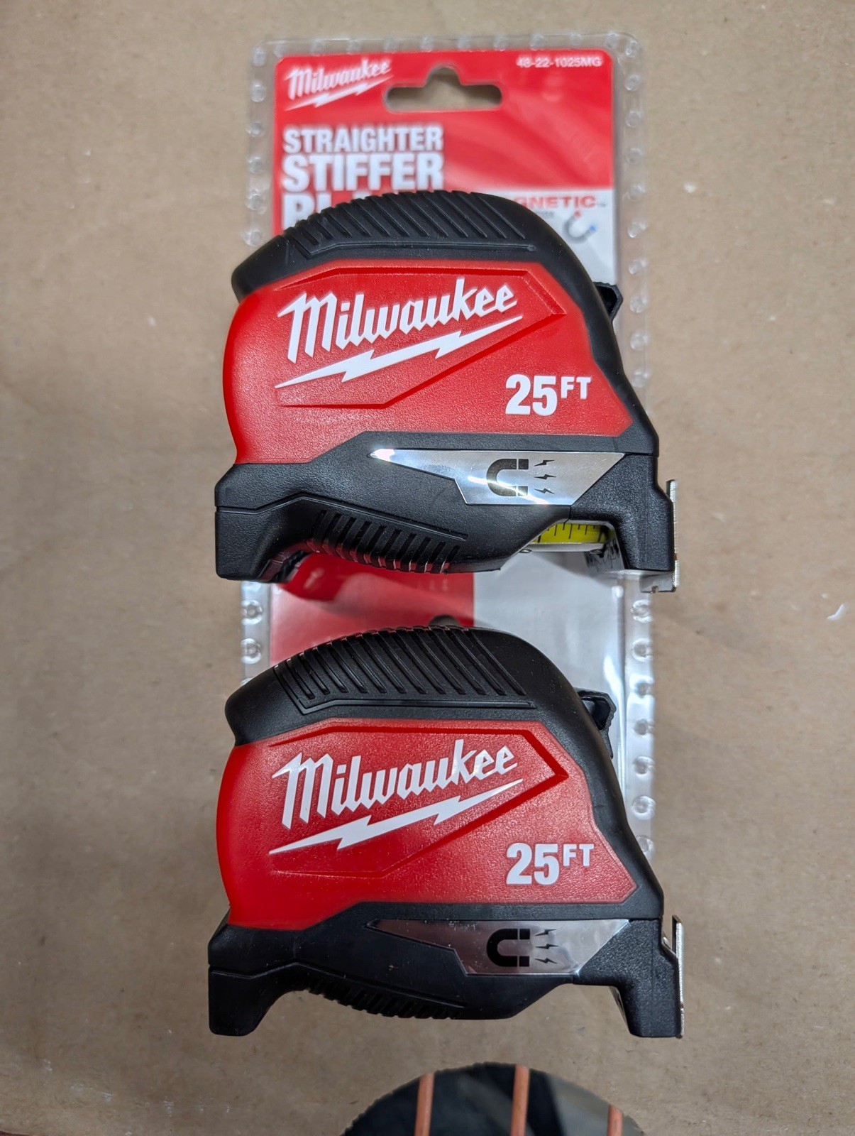 2-Pack Milwaukee 25ft Heavy Duty Measuring Tape Set w/Magnet