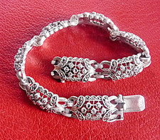 Bijou Ancien Bracelet Argent Massif à restaurer Old Solid Silver Jewel to repair