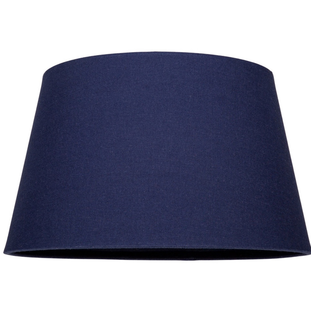 Traditional 14 Inch Navy Blue Linen Drum Table/Pendant Lampshade 60w Maximum ...