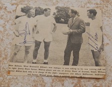 West Bromwich Albion Hand Signed Autographs Jimmy Dunn Ian McPherson