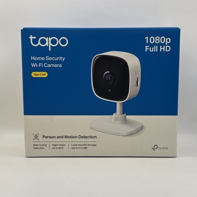 TP-Link Tapo C100 | White | 1080P Full HD | Indoor Security Camera Baby Monitor