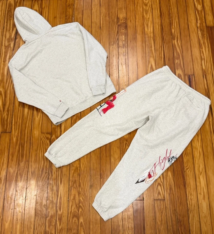 Moletom com capuz e calça de moletom Air Jordan Artist Series masculino tamanho médio/grande - Imagem 2 de 3