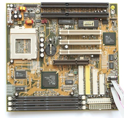 Socket 7 motherboard - SuperPower SP-A586B - ALi ALADDiN V - ALL CABLES - TESTED