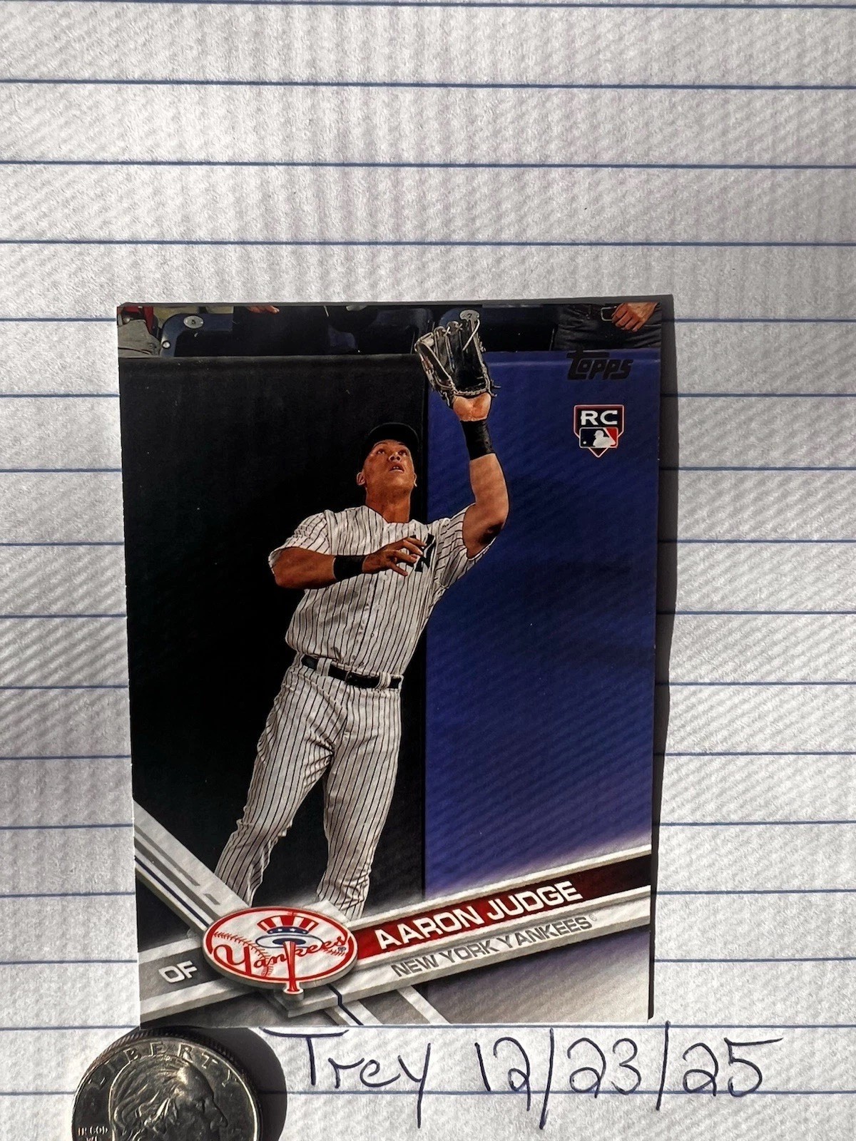 2017 Topps - Aaron Judge #287 Fielding (RC)