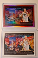 2025 Panini Caitlin Clark Chronicled Red Foil State Of The Art #83 WNBA SP +Base