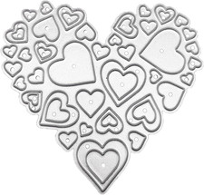 Love Heart Mould Cutting Dies, for DIY Scrapbooking Photo Album Decorative Embos