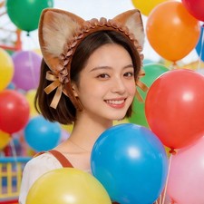 Animal Cat Ear Headband Headpiece Faux Furs Hairband for Festival Carnival Prom