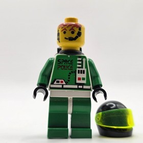 Lego Space Police II Minifigure (#sp037) DAMAGED 6897 6957 6984 6852 Vintage