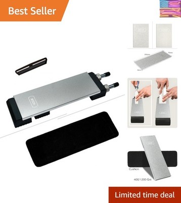 Double-sided Diamond Sharpening Stone Set   Coarse 400 & Fine 1200 Grit   Dur...