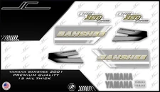 2001 yamaha banshee full graphics kit decals stickers THICK AND HIGH GLOSS