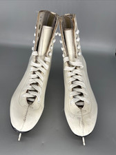 Unbranded women size 7 white leather figure skates