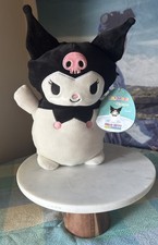 Squishmallows 10  Kuromi HugMees Official Sanrio / Hello Kitty and Friends Plush