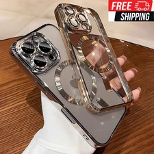 For iPhone 17 16 Pro Max 15 14 13 12 11 Desert Gold Mag Safe Ring Case