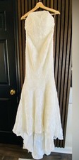 wedding dress mermaid trumpet Brand New No Tag Size Small Approximately Measured