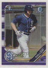 2019 Bowman Chrome Prospects Purple Refractor 64/250 Owen Miller #BCP-170 09an