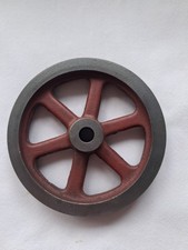 Vintage live steam cast iron flywheel  4-9/16" diameter