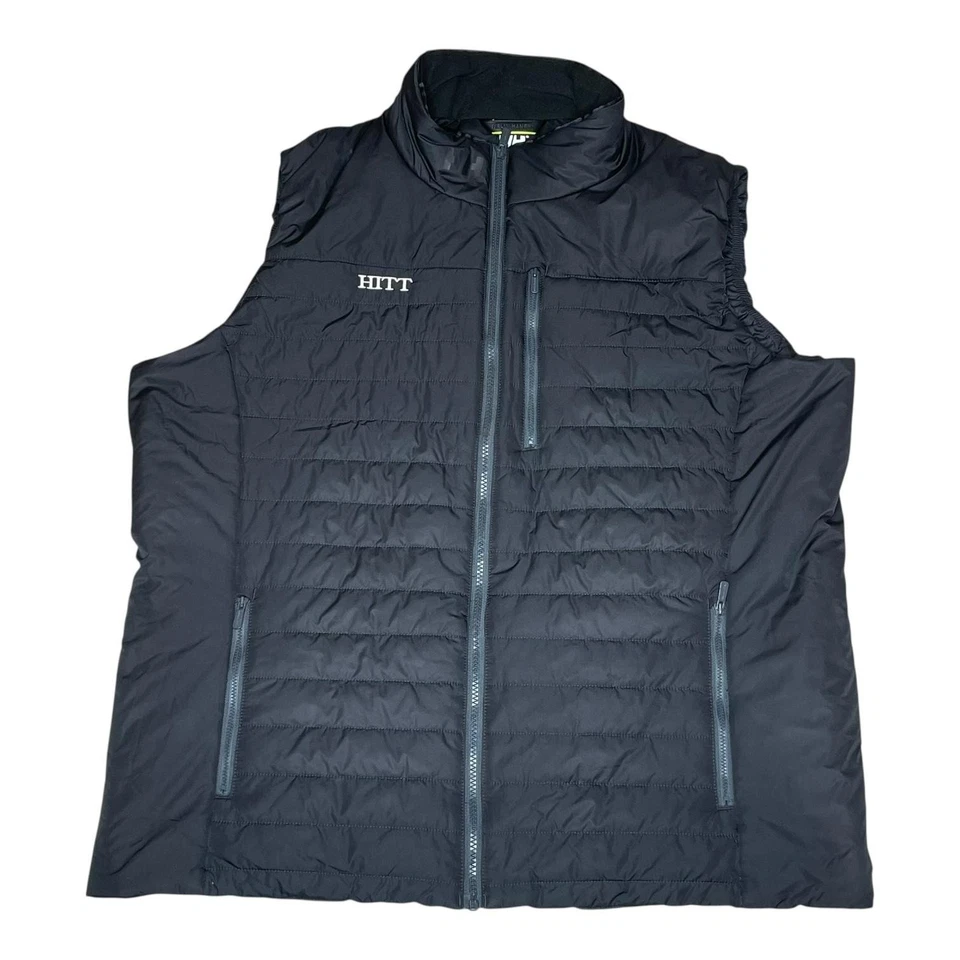 Helly Hansen 背心男式 2XL 黑色 PrimaLoft 绝缘 Puffer 全拉链口袋 — 第 2/4 张图片